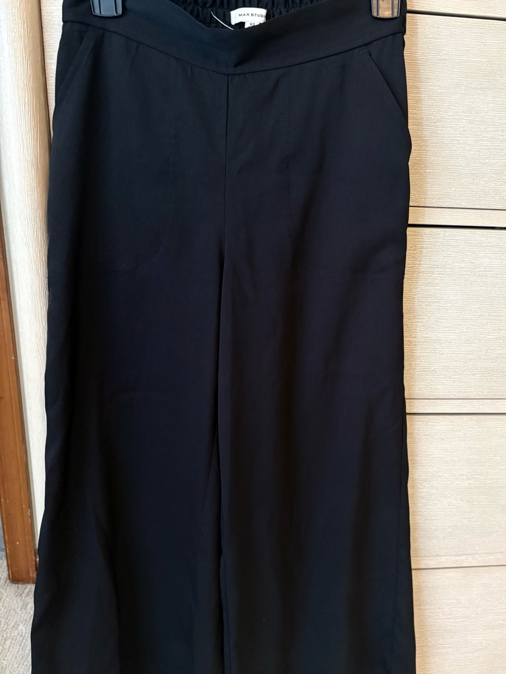 Max Studio Black Wide-Leg Men’s Dress Pants